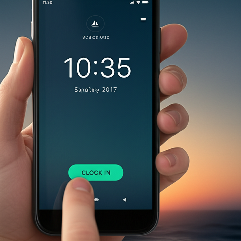 Mobile Clock-in Interface